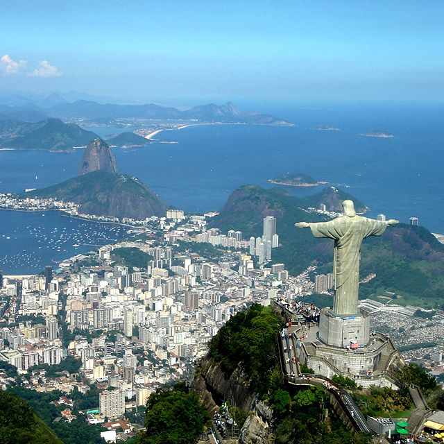 Christ the Redeemer statue overlooking Rio de Janeiro