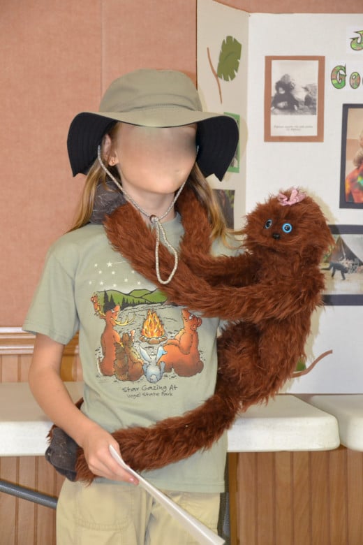 Jane Goodall costume and presentation