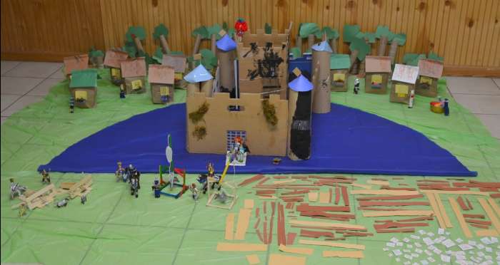 The castle the children will complete during this lesson in order to learn about castles