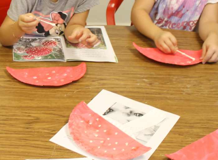 Fly Agaric Mushroom Craft for preschoolers