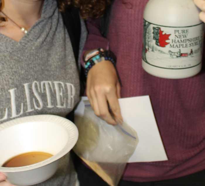 Tasting a product of photosynthesis: glucose (maple syrup)