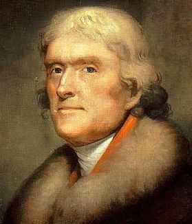 Portrait of Thomas Jefferson by Rembrandt Peale