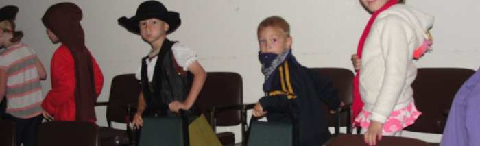 Sneaking through the "forest" while trying to escape - Even though you can't see if because of my camera's flash, the lights were turned off & the room was dark