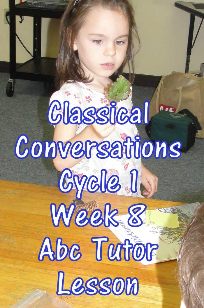 Classical Conversations Cycle 1 Week 8 Abc Tutor Plan - Science Activity: Plants Around You