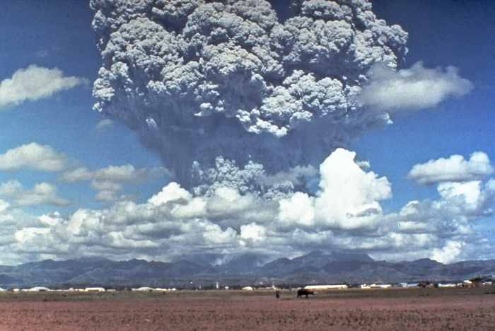 The June 1991 eruption of Mount Pinatubo was the second-largest terrestrial eruption of the 20th century.