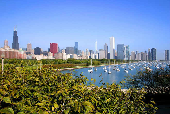 Chicago on Lake Michigan