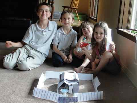 Paper model of the tabernacle