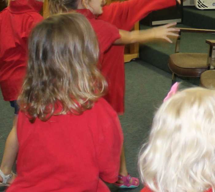 The "Red Coats" lined up during battle
