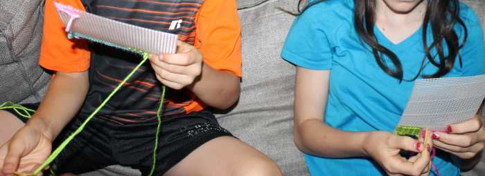 Simplified "embroidery" project using cross-stitch plastic canvas sets 