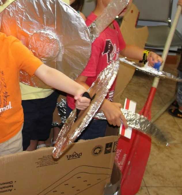 Making Viking shields & swords