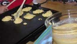Making Nelly's Hoecakes, President George Washington's favorite breakfast food