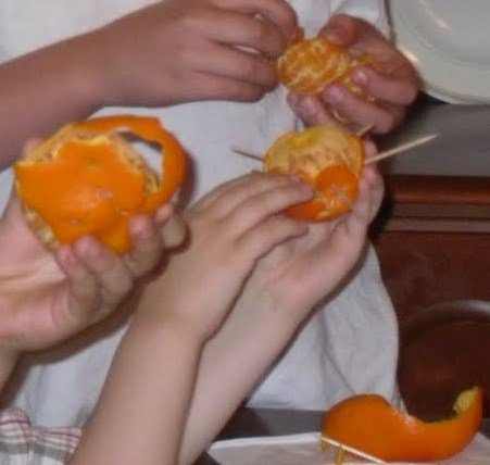 Learning About Plate Tectonic Fault Lines Using Peeled Clementines