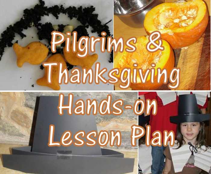 Pilgrims and Thanksgiving Hands-on Lesson Plan