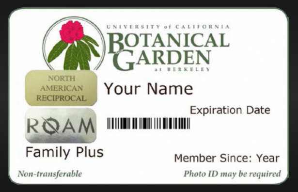 Membership Card Image Credit: http://botanicalgarden.berkeley.edu/reciprocal-benefits