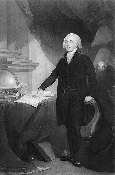 James Madison engraving by David Edwin