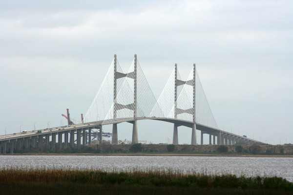 Dames Point Bridge in Jacksonville, FL claims to be the longest cable-stayed bridge in America.