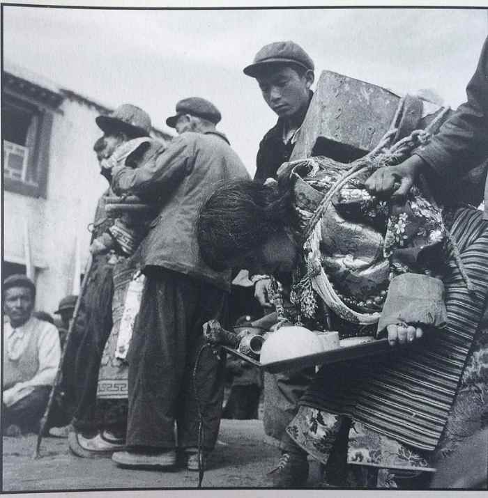 Struggle session of Sampho Tsewang Rigzin and his wife during the Cultural Revolution.