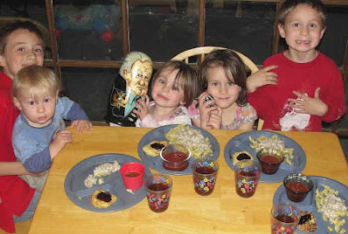 Our Russian meal and matryoshka nesting dolls