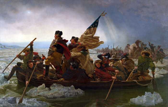 Washington Crossing the Delaware (1851), by Emanuel Leutze. Metropolitan Museum of Art, New York City