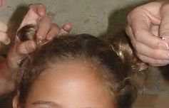 Hopi squash blossom hair-do