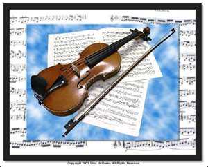 We do violin and piano lessons.