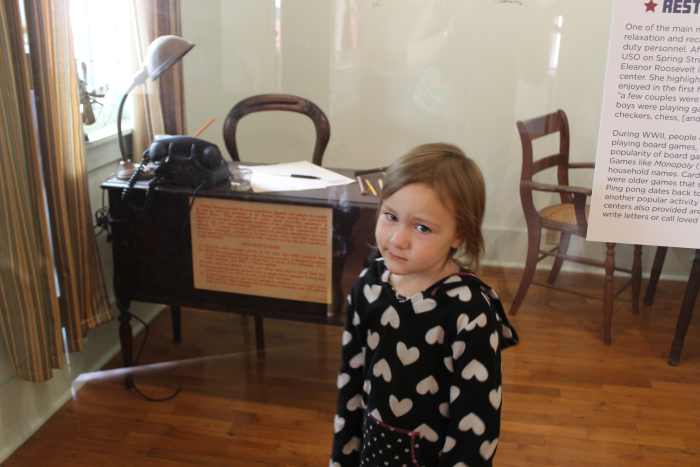 Not believing that's a phone in the Manuel Barrios Cottage