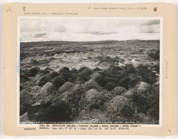Chocolate Hills, 1938