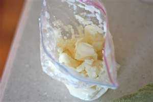 Ice cream in a bag