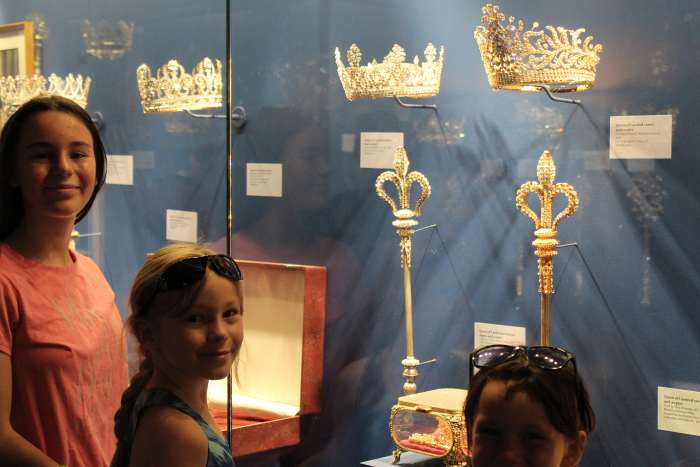 My children loved seeing all the Mardi Gras costume jewelry for the Queens & Kings of the parades.