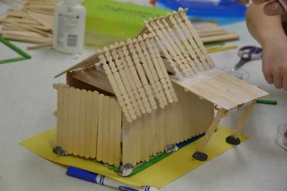 Amish Barn Raising Activity - Photo taken by Michelle Harrison, who participates in our class
