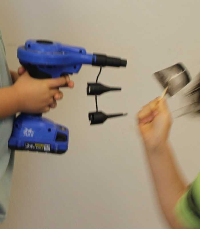 Most realistic: Comet on a stick made of frozen water with dirt with a craft/popsicle stick