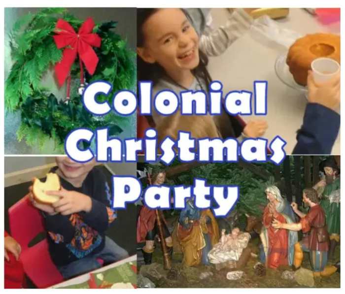 Colonial Christmas Party, one of my Christmas lessons