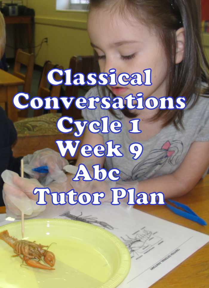 Classical Conversations Cycle 1 Week 9 Abc Tutor Plan - Science Activity: Dissecting a Crayfish
