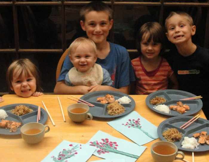 Our Japanese meal & crafts