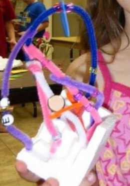 Alexander Calder-inspired standing mobile