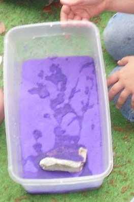 Demonstrating water erosion
