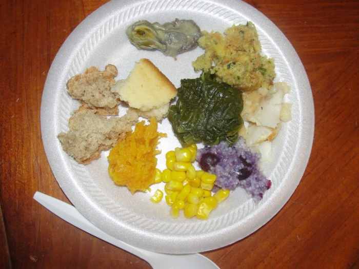 Our authentic Thanksgiving meal dishes