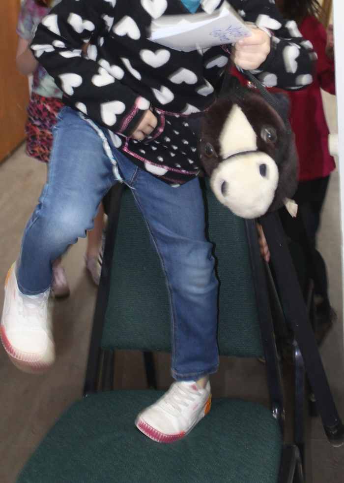 Shoshone stick horses used to cross the "Bitterroot Mountain" chairs