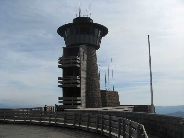 One of Brasstown Bald's observation towers