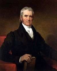 Portrait John Marshall by Henry Inman 
