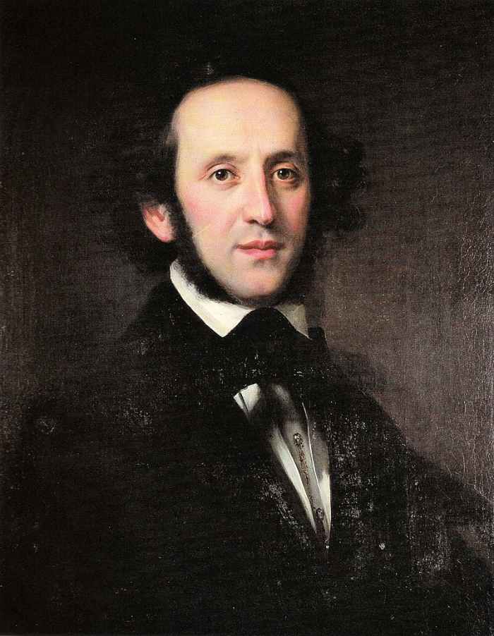 Portrait of Felix Mendelssohn (1846) von Eduard Magnus (1799—1872)