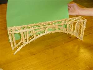 Toothpick model of the Adolphe Bridge