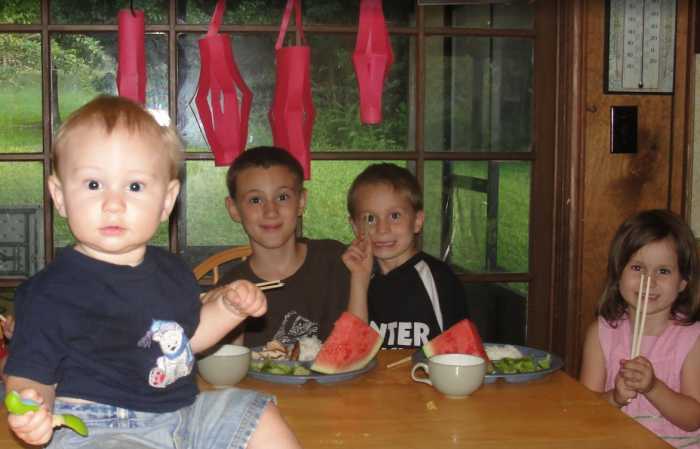 Our Chinese meal and crafts