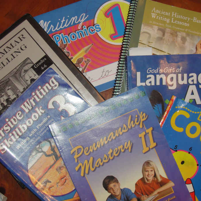 Some of the books we use during the Language Hour