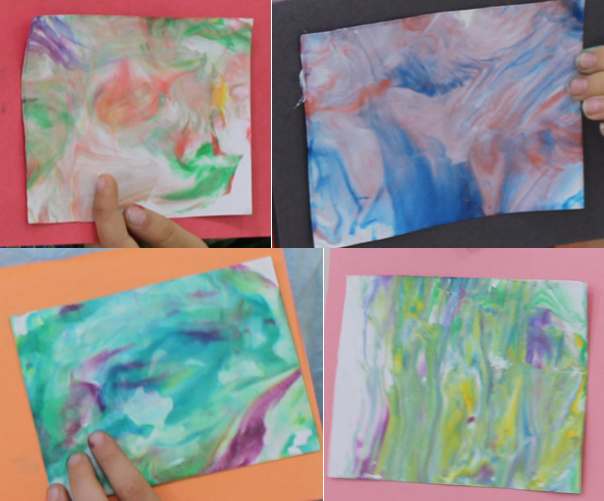 Shaving Cream Marbling