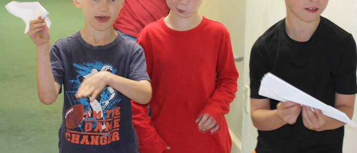 World War I paper airplane battle