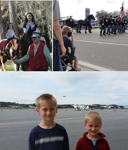 Christmas at Heritage Park, Battle of Olustee Parade, & Wings over Suwannee Fly-in Festival