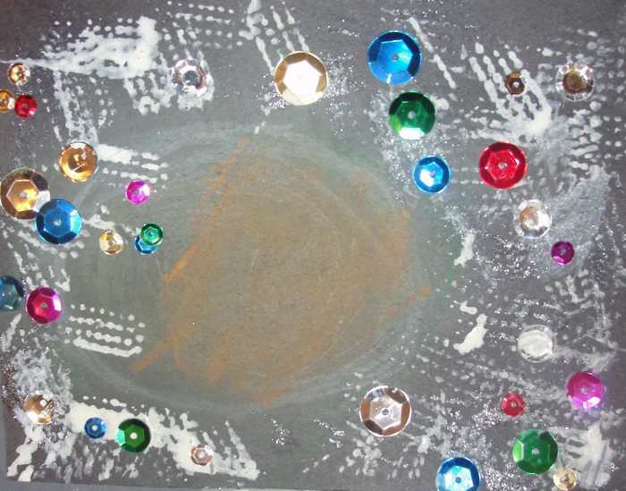 Dust cloud smudge art