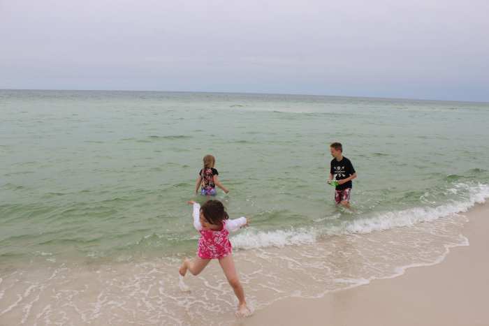 Langdon Beach with clear water
