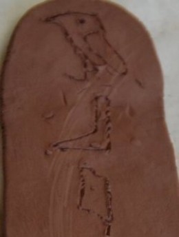 Clay Cartouche from Lesson 1 on North Africa